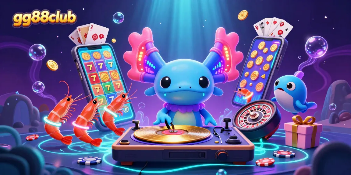 Experience exhilarating gameplay with gg88club featuring an underwater DJ scene with casino elements.