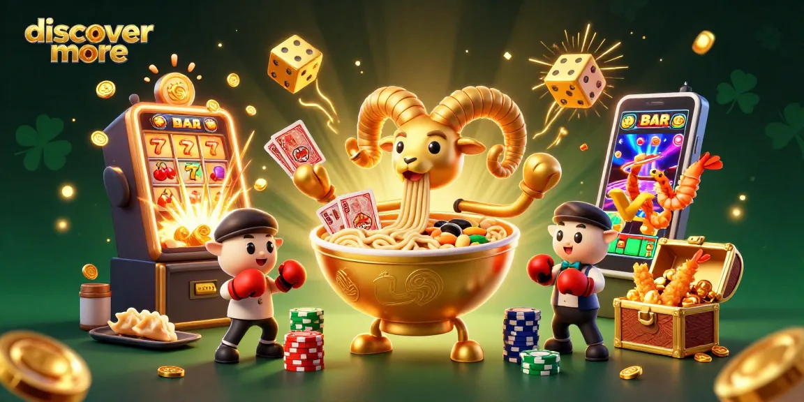 Engage with colorful casino action featuring a golden ramen bowl dealer in a vibrant scene to discover more.