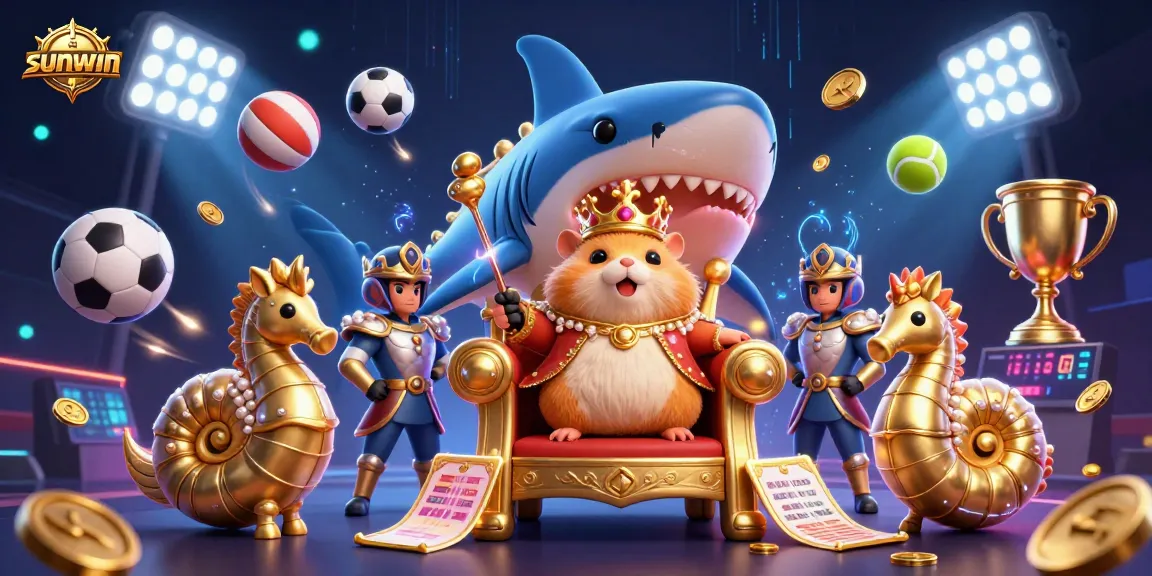Experience thrilling gaming with sunwin's lively casino illustration featuring vibrant characters and dynamic elements.